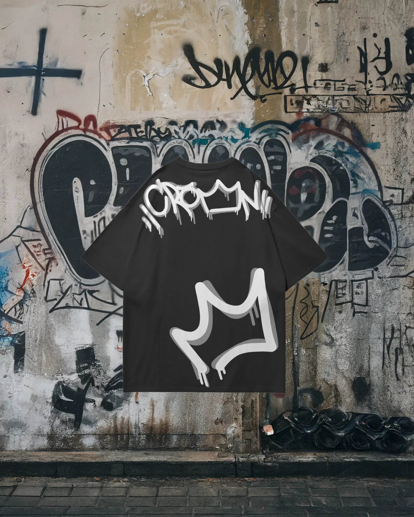 Playera Oversized Crown — “ALL RISE FOR THE KING” | The Urbn Bros Co.