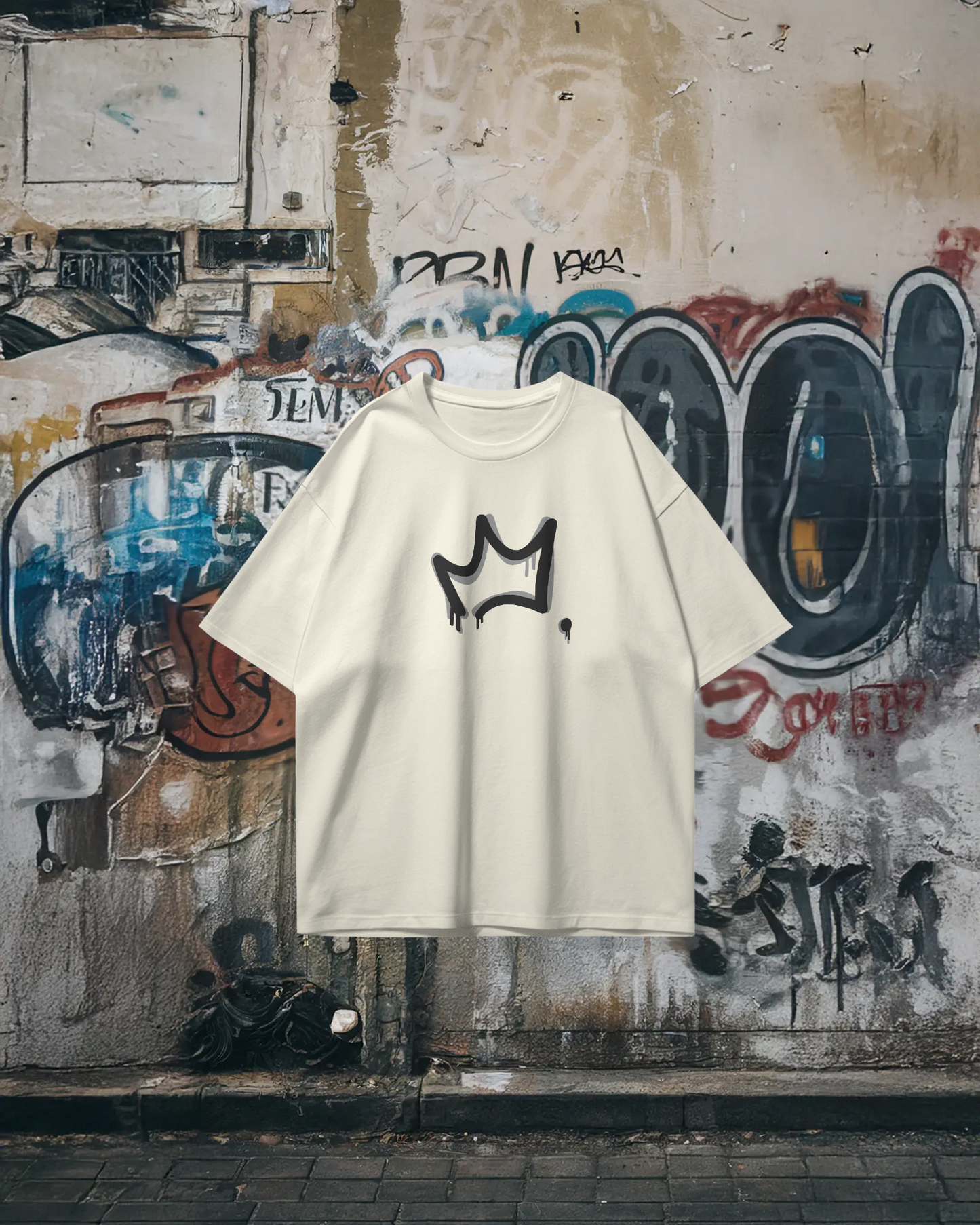 Playera Oversized Crown — “ALL RISE FOR THE KING” | The Urbn Bros Co.