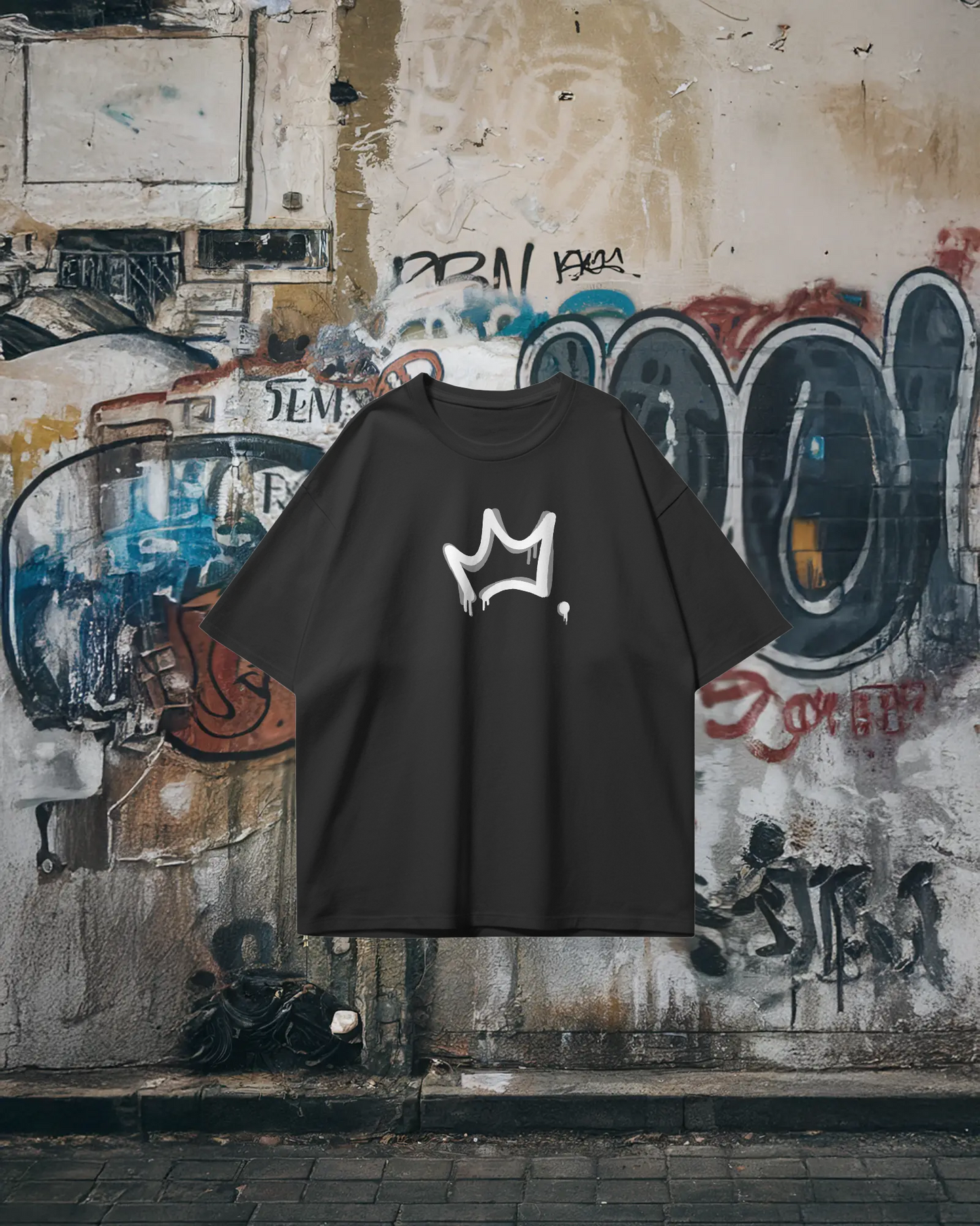 Playera Oversized Crown — “ALL RISE FOR THE KING” | The Urbn Bros Co.